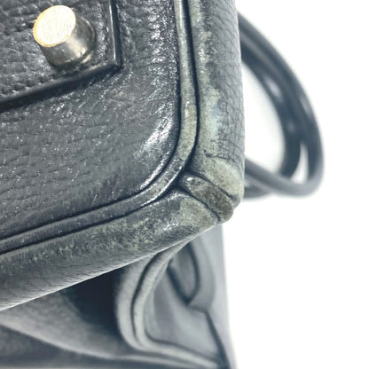 HERMES Birkin 35 Black Ardenne Leather – C□ Stamp –  100% Authentic ✨Well Used Vintage