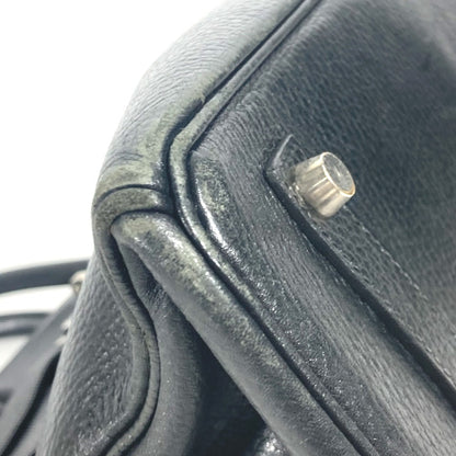 HERMES Birkin 35 Black Ardenne Leather – C□ Stamp –  100% Authentic ✨Well Used Vintage