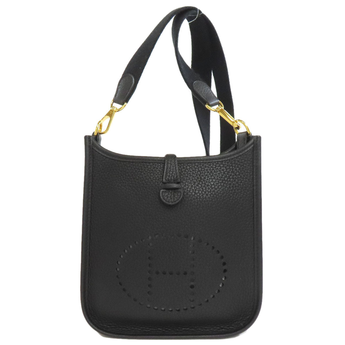 HERMÈS – Evelyn TPM Shoulder Bag – Taurillon Clemence – Gold Metal Hardware – 2016 (X Stamp) – 100% Authentic Pre-Owned ✨Excellent Pre-Owned