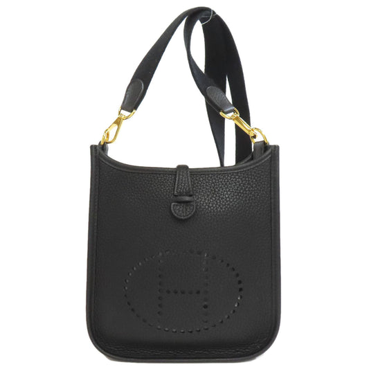 HERMÈS – Evelyn TPM Shoulder Bag – Taurillon Clemence – Gold Metal Hardware – 2016 (X Stamp) – 100% Authentic Pre-Owned ✨Excellent Pre-Owned