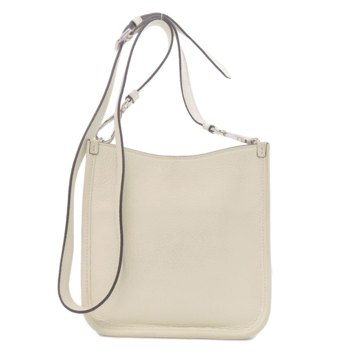 PRADA – Leather Shoulder Bag “Bianco N” – White – 2WAY – 2000s – 100% Authentic ✨Excellent Pre-Owned Condition