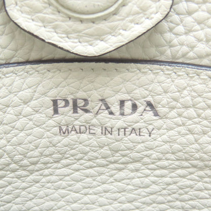 PRADA – Leather Shoulder Bag “Bianco N” – White – 2WAY – 2000s – 100% Authentic ✨Excellent Pre-Owned Condition