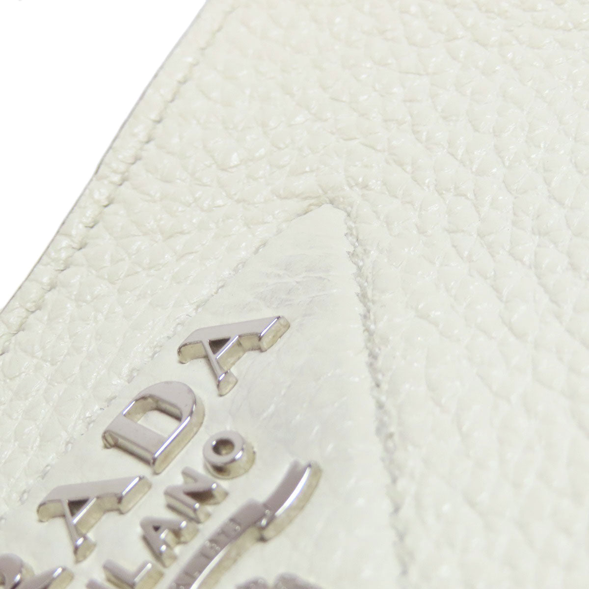PRADA – Leather Shoulder Bag “Bianco N” – White – 2WAY – 2000s – 100% Authentic ✨Excellent Pre-Owned Condition