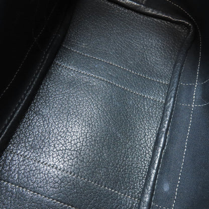 HERMÈS Garden Party TPM – Black Towar Officche Leather – Silver-Tone Metal – 100% Authentic ✨Very Good Condition Pre-Owned