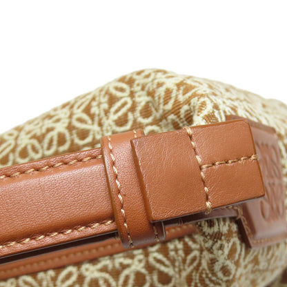LOEWE Anagram Cuby Handbag – Brown Canvas – 100% Authentic ✨Excellent Pre Owned Condition