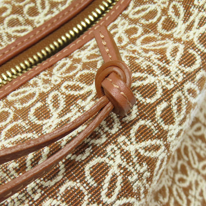 LOEWE Anagram Cuby Handbag – Brown Canvas – 100% Authentic ✨Excellent Pre Owned Condition