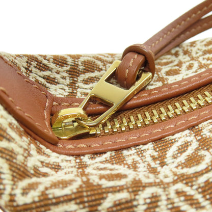LOEWE Anagram Cuby Handbag – Brown Canvas – 100% Authentic ✨Excellent Pre Owned Condition