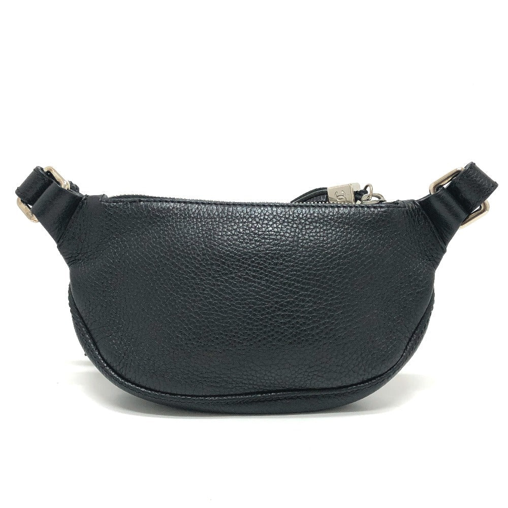 CHANEL – Logo Fringe – Black Calf Leather – Karl Lagerfeld Era, 1990s – 100% Authentic Pre-Owned✨ Good Vintage Condition