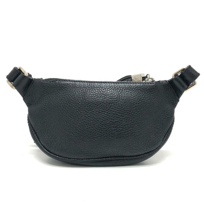 CHANEL – Logo Fringe – Black Calf Leather – Karl Lagerfeld Era, 1990s – 100% Authentic Pre-Owned✨ Good Vintage Condition