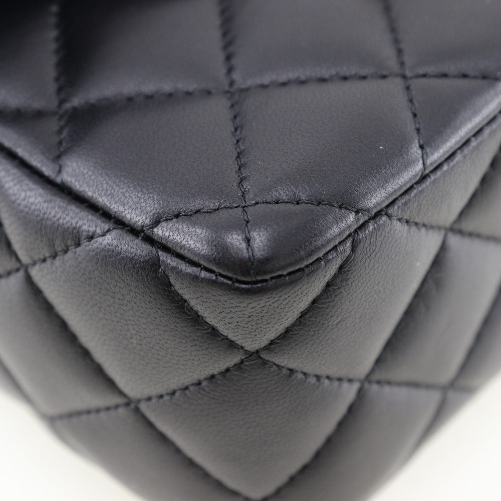 CHANEL Black Calfskin with COCO Mark Charm – Karl Lagerfeld Collection, 2000s – 100% Authentic ✨Excellent Pre-Owned Condition