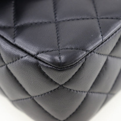 CHANEL Black Calfskin with COCO Mark Charm – Karl Lagerfeld Collection, 2000s – 100% Authentic ✨Excellent Pre-Owned Condition