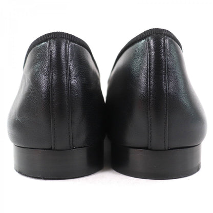 CHANEL Black Leather Ballerina with Patent Trim – Size 36.5 – Made in Italy – 100% Authentic ✨Excellent Pre-Owned Condition