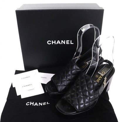 CHANEL Sandals – Black Leather – Size 37 – Collection 24P – 100% Authentic ✨Excellent, Near New Pre-Owned