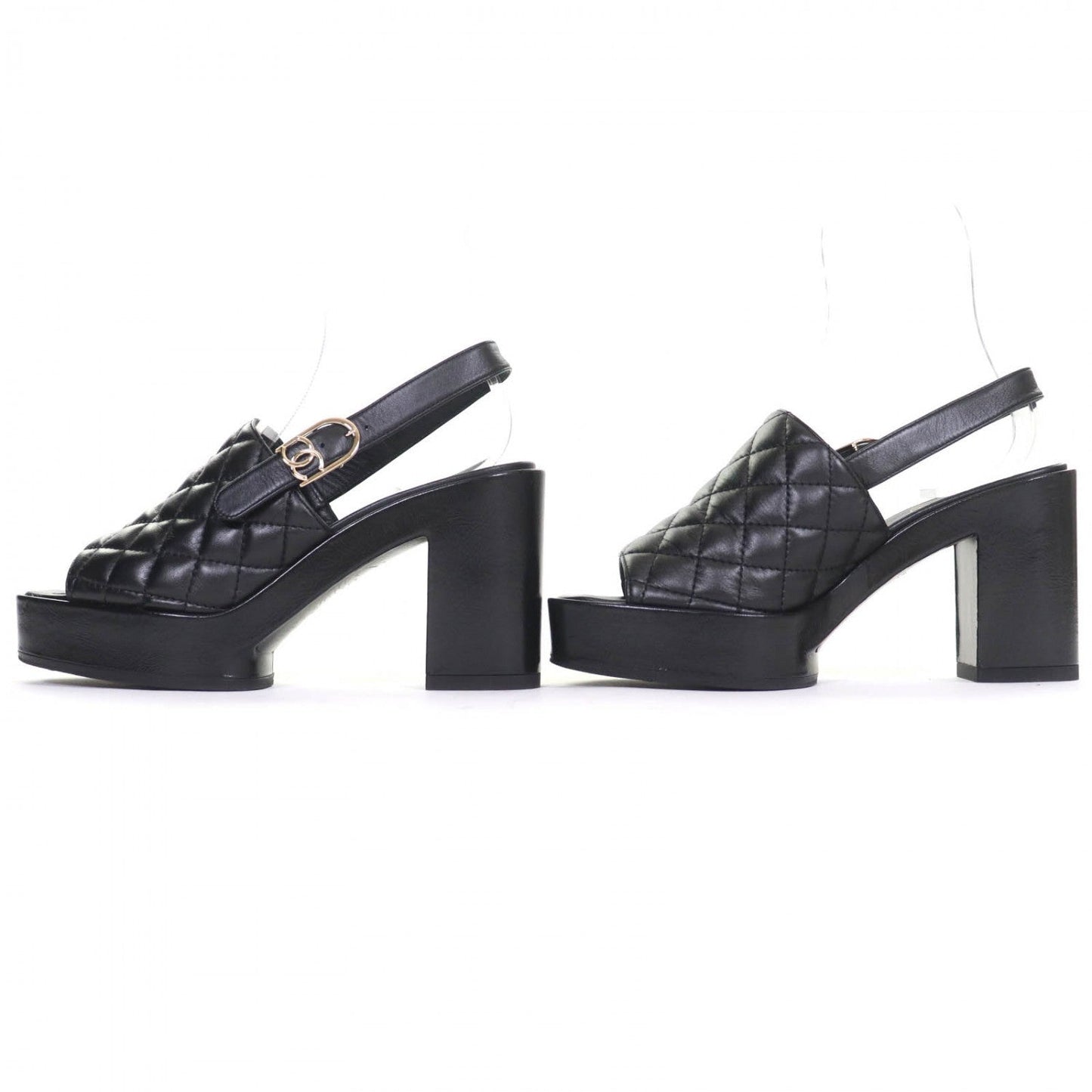 CHANEL Sandals – Black Leather – Size 37 – Collection 24P – 100% Authentic ✨Excellent, Near New Pre-Owned