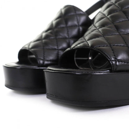 CHANEL Sandals – Black Leather – Size 37 – Collection 24P – 100% Authentic ✨Excellent, Near New Pre-Owned