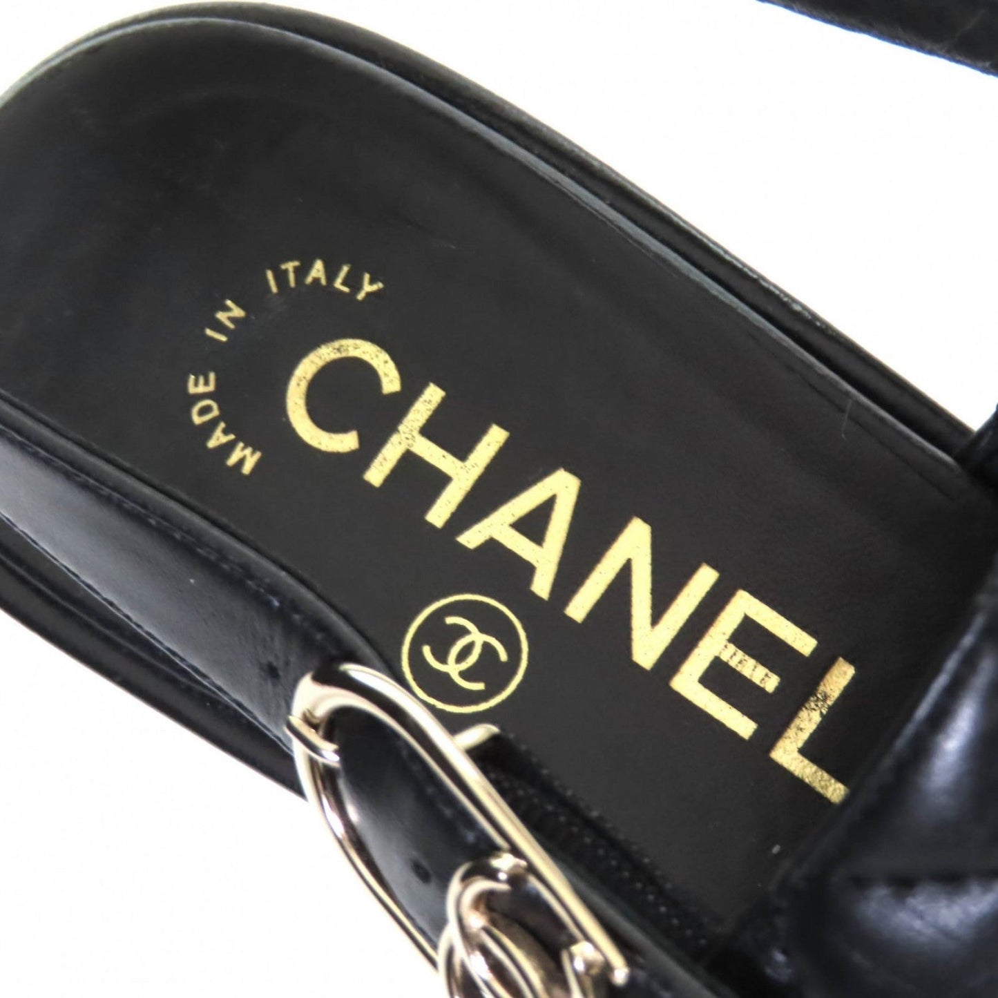 CHANEL Sandals – Black Leather – Size 37 – Collection 24P – 100% Authentic ✨Excellent, Near New Pre-Owned