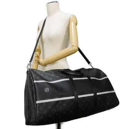 LOUIS VUITTON Keepall Bandoulière 55 Monogram Eclipse Fragment Circle Thunder by Hiroshi Fujiwara 100% Authentic ✨Excellent Pre-owned Condition