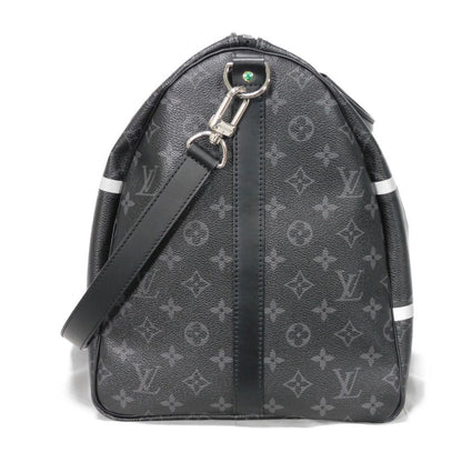 LOUIS VUITTON Keepall Bandoulière 55 Monogram Eclipse Fragment Circle Thunder by Hiroshi Fujiwara 100% Authentic ✨Excellent Pre-owned Condition