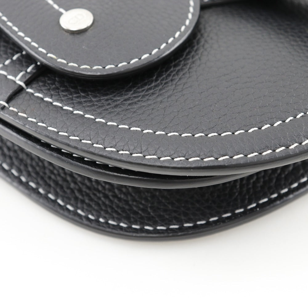 Dior Saddle Sling Bag Black Calfskin Men’s Crossbody 100% Authentic ✨Excellent Pre-Owned Condition