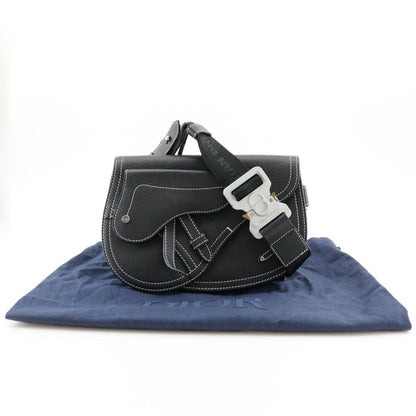 Dior Saddle Sling Bag Black Calfskin Men’s Crossbody 100% Authentic ✨Excellent Pre-Owned Condition