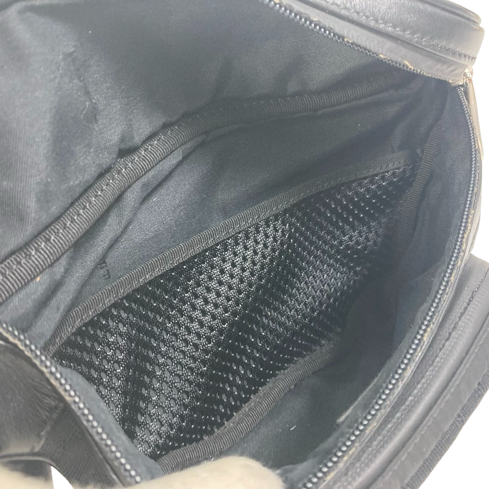 FENDI Zucca Mesh Sling Bag Black Polyamide & Leather Crossbody 100% Authentic ✨Excellent Pre-Owned