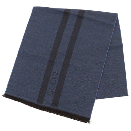 Gucci Scarf wool Navy mens 100% Authentic ✨Excellent Pre Owned Hardly Used