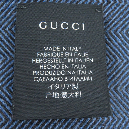 Gucci Scarf wool Navy mens 100% Authentic ✨Excellent Pre Owned Hardly Used