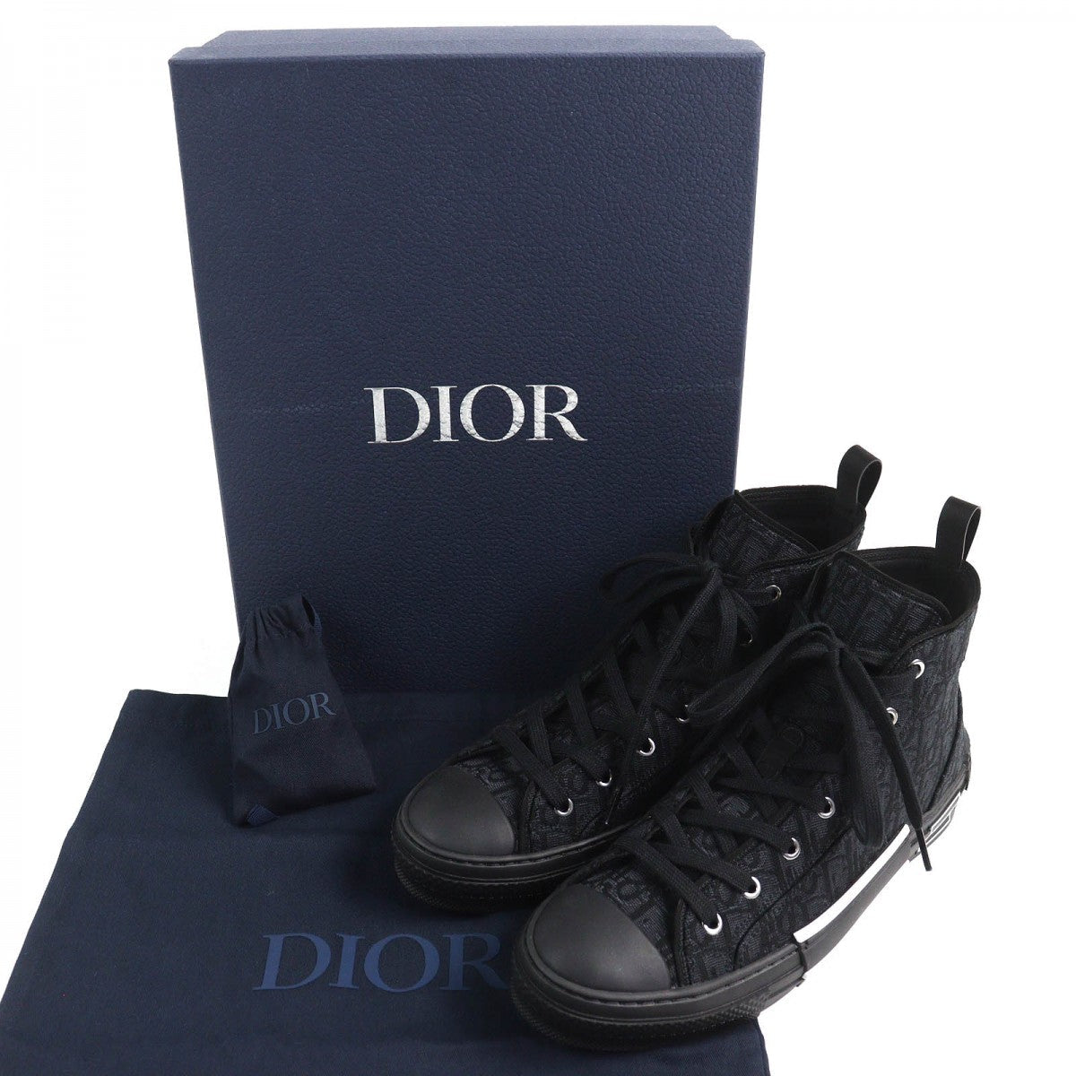 Dior Homme High Cut Sneakers Oblique Men’s size 43 100% Authentic✨pre Owned Unused / Store Display Condition