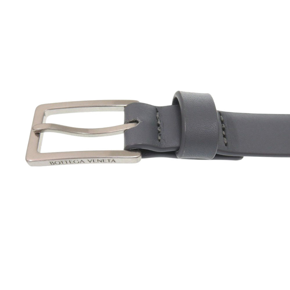 Bottega Veneta Belt Leather in Gray Men’s size 100cm 100% Authentic ✨Barely Used Pre Owned Condition