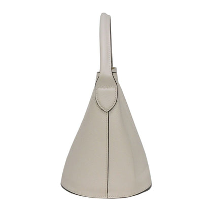 Longchamp – Epurée S Bucket Bag – Cuir d’Ursie – Blanc Russian Embossed Leather – 100% Authentic ✨Excellent Pre-Owned Condition
