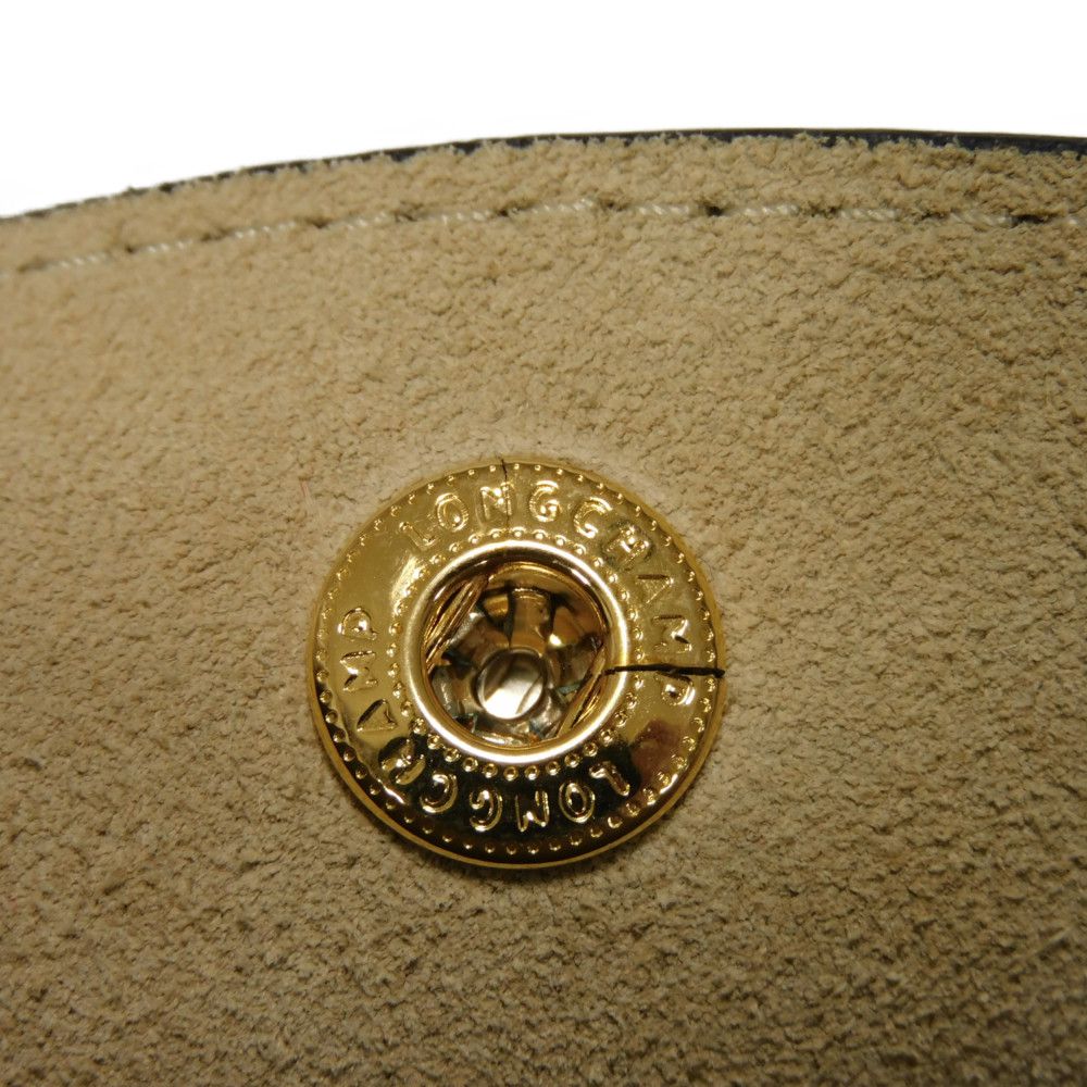 Longchamp – Epurée S Bucket Bag – Cuir d’Ursie – Blanc Russian Embossed Leather – 100% Authentic ✨Excellent Pre-Owned Condition