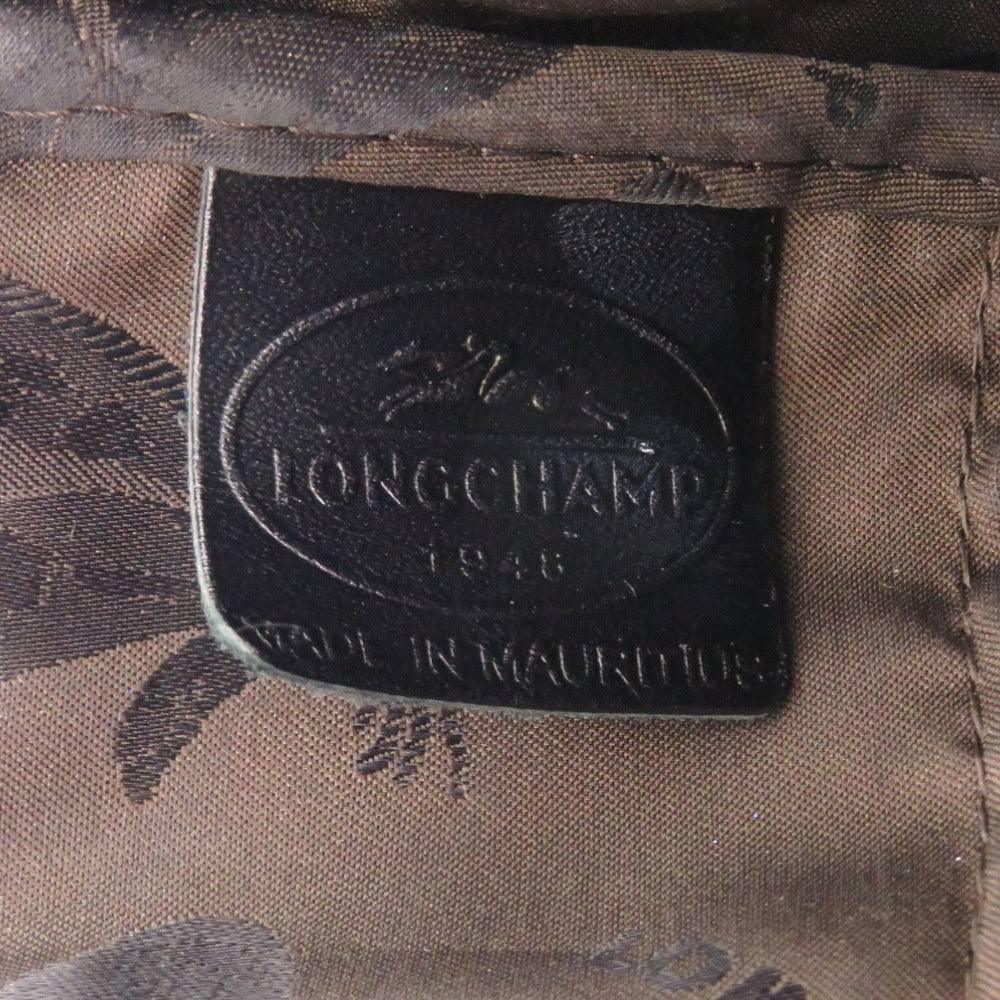 LONGCHAMP – Tote Bag – Embossed Leather Black – 100% Authentic ✨Good Pre-Owned Used Condition