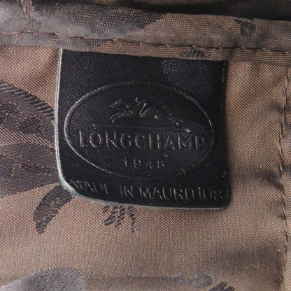 LONGCHAMP – Tote Bag – Embossed Leather Black – 100% Authentic ✨Good Pre-Owned Used Condition