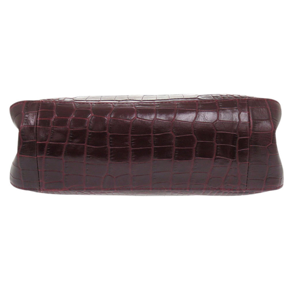 LONGCHAMP – Handbag – Rozo – Embossed Leather Bordeaux – 1998 – 100% Authentic ✨Excellent Pre-Owned Vintage Condition