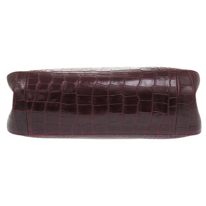LONGCHAMP – Handbag – Rozo – Embossed Leather Bordeaux – 1998 – 100% Authentic ✨Excellent Pre-Owned Vintage Condition