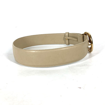 GUCCI – GG Logo Belt Beige Leather – Women’s Size 65 – 100% Authentic ✨Very Good Pre-Owned Condition