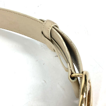 GUCCI – GG Logo Belt Beige Leather – Women’s Size 65 – 100% Authentic ✨Very Good Pre-Owned Condition
