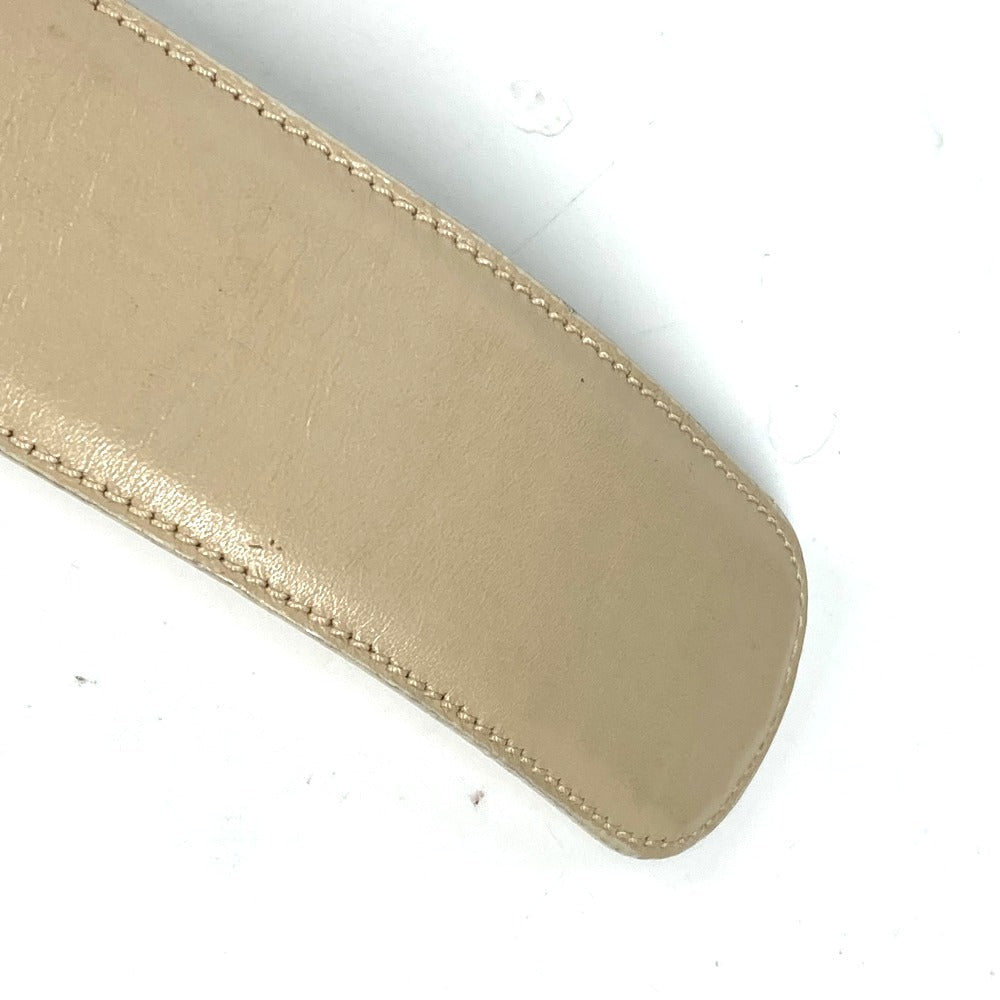 GUCCI – GG Logo Belt Beige Leather – Women’s Size 65 – 100% Authentic ✨Very Good Pre-Owned Condition