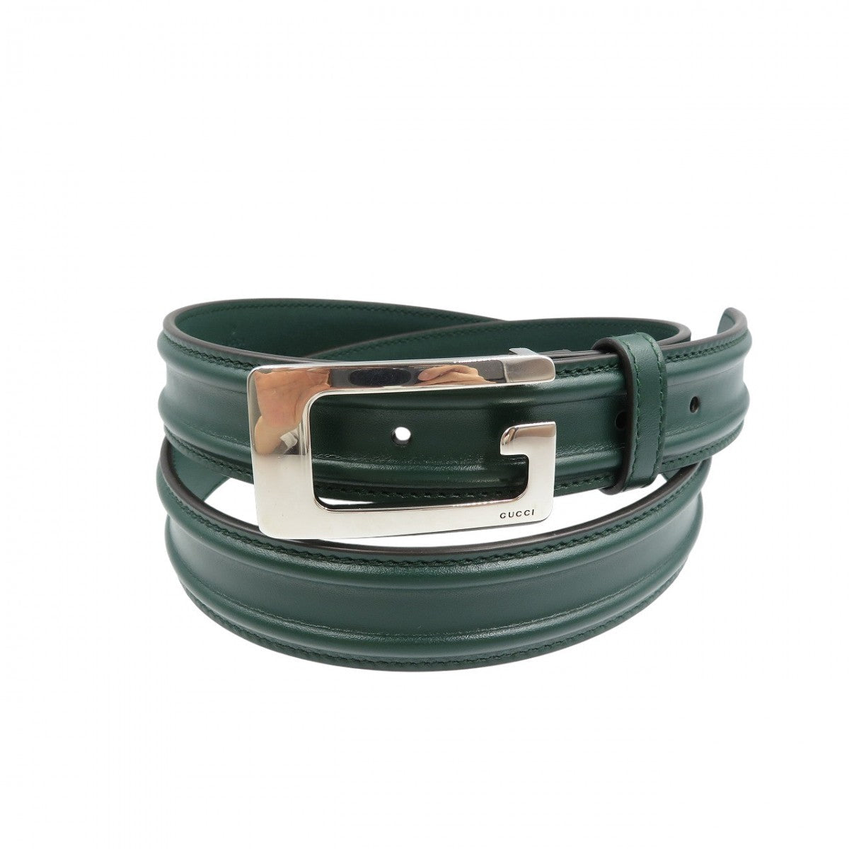 GUCCI – Leather Belt Green – Men’s Size 95 2020s – 100% Authentic Pre-Owned ✨Unused Condition