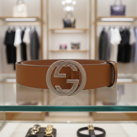 GUCCI – Leather Belt Brown