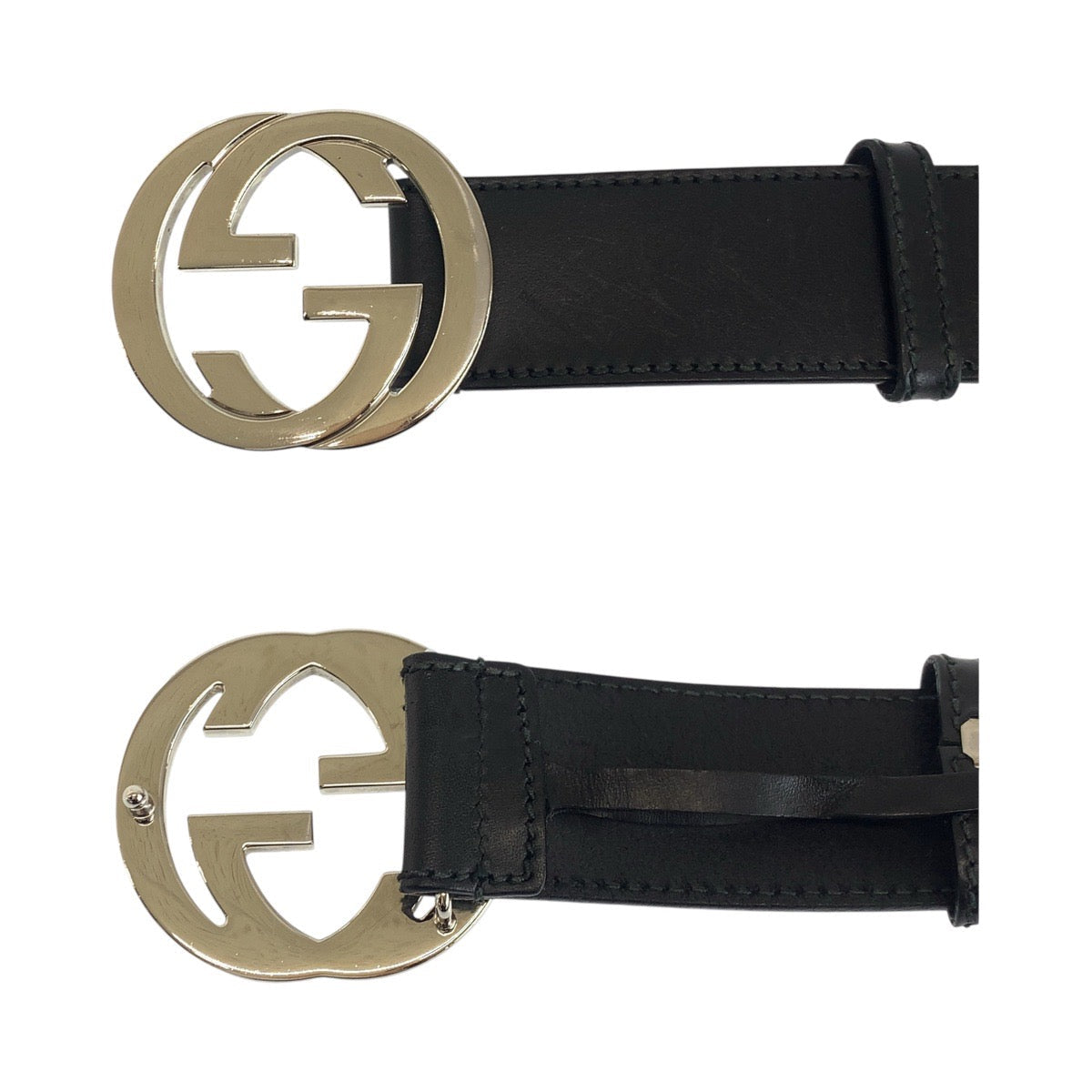 GUCCI – Leather Belt Interlocking – Black – Men’s – 100% Authentic
✨Very Good Pre-Owned Used