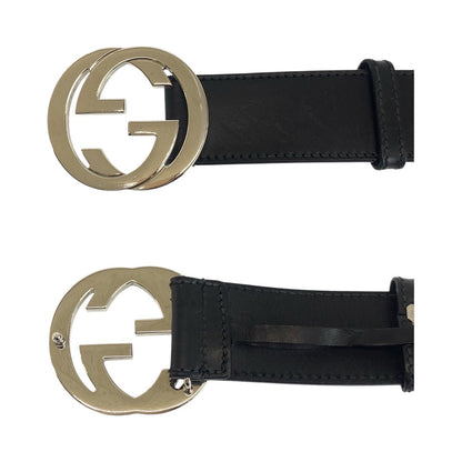GUCCI – Leather Belt Interlocking – Black – Men’s – 100% Authentic
✨Very Good Pre-Owned Used