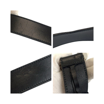 GUCCI – Leather Belt Interlocking – Black – Men’s – 100% Authentic
✨Very Good Pre-Owned Used