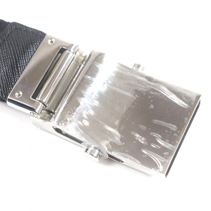 PRADA Belt Nylon & Saffiano Leather Black Men’s 95/38 100% Authentic ✨Unused Condition✨
