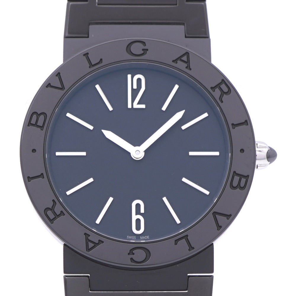 BVLGARI – BB33S Black DLC Coating – Quartz Watch – 33mm – Stainless Steel – Black Dial – 100% Authentic ✨Excellent, Near Unused Condition Pre-Owned
