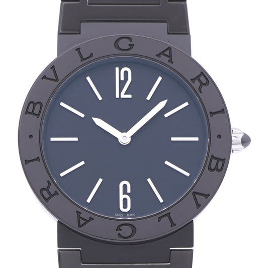 BVLGARI – BB33S Black DLC Coating – Quartz Watch – 33mm – Stainless Steel – Black Dial – 100% Authentic ✨Excellent, Near Unused Condition Pre-Owned