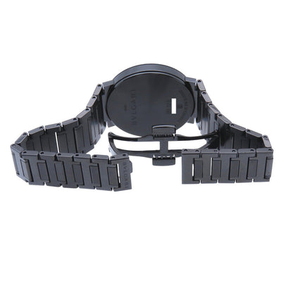 BVLGARI – BB33S Black DLC Coating – Quartz Watch – 33mm – Stainless Steel – Black Dial – 100% Authentic ✨Excellent, Near Unused Condition Pre-Owned