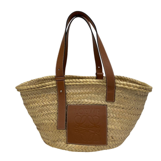 LOEWE Basket  Medium – Raffia & Leather – 2020 – 100% Authentic ✨Very good Pre-Owned Condition