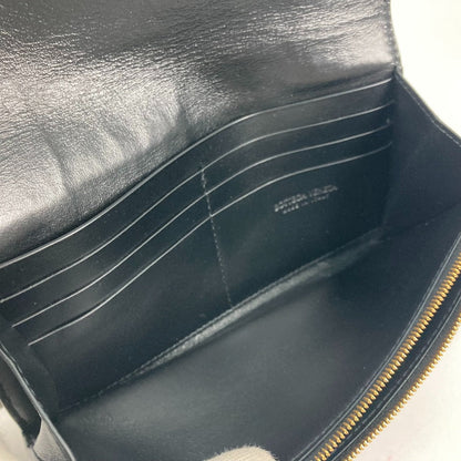 Bottega Veneta
 – Long Wallet  Maxi Intrecciato – Black Leather – 2020 – 100% Authentic ✨Excellent Pre-Owned with use Condition