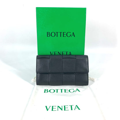 Bottega Veneta
 – Long Wallet  Maxi Intrecciato – Black Leather – 2020 – 100% Authentic ✨Excellent Pre-Owned with use Condition